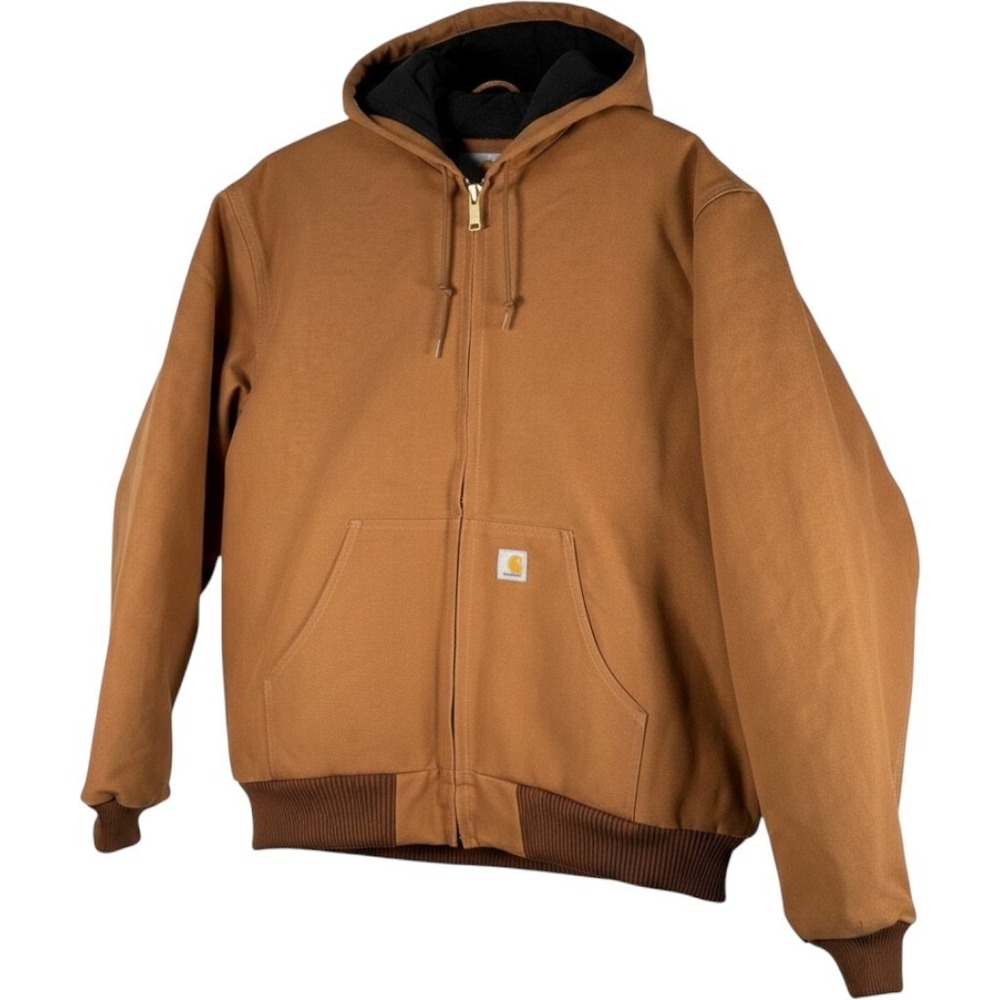 Carhartt J140 Firm Duck Insulated Active Jac Brown XL Tall OJ0140-M